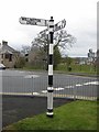 Direction Sign - Signpost by the A689, Howden-le-Wear, Crook