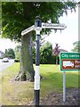 Direction Sign - Signpost by the A460, Cannock Road, Wolverhampton