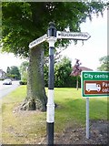 SJ9300 : Direction Sign - Signpost by the A460, Cannock Road, Wolverhampton by Milestone Society