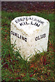 Old Milestone by the A827, near Killin Curling Pond