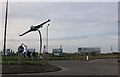 Plane at the roundabout on Grove Road