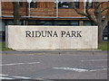 TM2850 : Riduna Park sign by Geographer