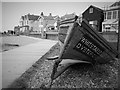 Old oyster boat by the shore at Whitstable