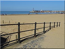 TR3570 : Margate Beach - looking towards the harbour by Neil Theasby