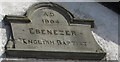 ST1290 : A.D. 1904 Ebenezer English Baptist inscription, Senghenydd by Jaggery
