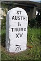 Old Milestone by the A390 in St Austell