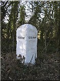 SU7255 : Old Milestone by the B3349, Reading Road, Odiham by N Sutcliffe
