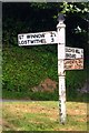 SX1457 : Direction Sign - Signpost in Lerryn by Milestone Society