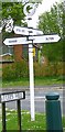 Direction Sign - Signpost by the B3349, South Warnborough