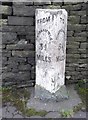 Old Milestone in New Hey Road, Huddersfield