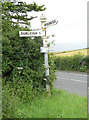 Direction Sign - Signpost by the A39, Quantock Road