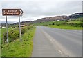 Direction sign at the Altnaveigh Road junction on the Chancellor