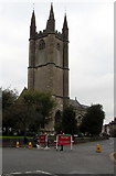 SU1868 : Church tower, High Street, Marlborough by Jaggery