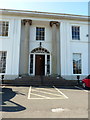 Main entrance doorway to Decker Hill House