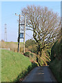 Moor Lane approaching Great Moor in Staffordshire