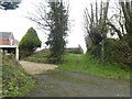 Public footpath in Woolfardisworthy