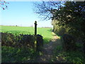 Footpath off lane, Bourton Westwood