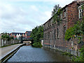 Derelict factory by the Caldon Canal near Hanley, Stoke-on-Trent