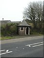 Bus shelter for westbound traffic at Fairy Cross