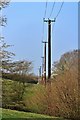 Pylons near Hole Farm