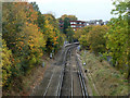 Railway towards Maze Hill station