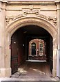 Birkin Building, Broadway, Nottingham, courtyard entry