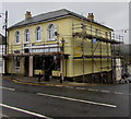 Scaffolding on a Rhymney corner