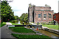 Canal at Twyford Lock in Stoke-on-Trent