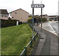 Ael y Bryn direction sign, Upper High Street, Rhymney