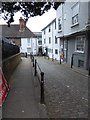 Looking from Quarry Street into St Mary