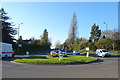 Roundabout on Roman Road (B4380)