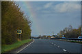 SP2810 : West Oxfordshire : The A40 by Lewis Clarke