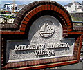 Millbay Marina Village name sign, Plymouth