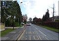 Bus stop and shelter on Tranby Lane (B1231)