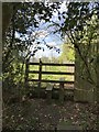 Footpath leaving Brown Moss Nature Reserve