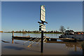 SK7958 : River Trent in flood by Richard Croft