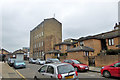 Tall block, corner of Hereford Street and Cheshire Street, E2