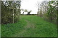 Signpost on the bridleway towards Mentmore