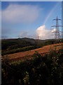 SX8890 : Electricity pylons from Longdown Road by Vieve Forward
