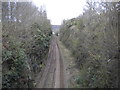 Railway line north west of Berry Brow station