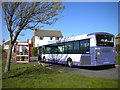 Bus in turning circle, Norton Tower