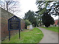 St Nicholas, Thames Ditton: notice board