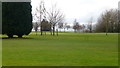 Line of a footpath across Ombersley Golf Course