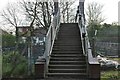 Footbridge over the Northern Line in Hendon Park