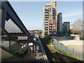 View north from footbridge, East Croydon station