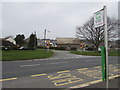 TrawsCymru bus stop opposite Glan Tarrell, Libanus, Powys