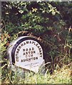 Old Milestone by the A618, near Ulley Reservoir