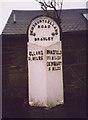 Old Milestone by the A6107, Bradley Road, Bradley