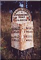 Old Milestone by the A6034, Bolton Road, Cringles