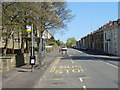 Bus stop and shelter on Church Street, Great Harwood